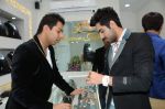 Abhishek Kumar along with Ayushmann Khurana  at Amaze store in Andheri, Mumbai on 2nd Feb 2013 (2).JPG